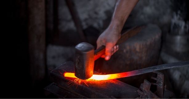 The Basic Hammer Strikes in Blacksmithing